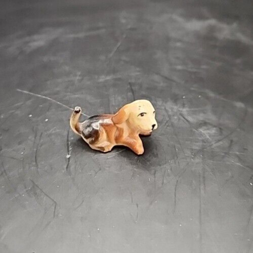 Mini Dachshund Resin Doll House Figurine, 1 Inch Collectible Dog Toy.