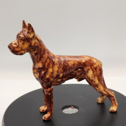 Porcelain Great Dane dog figurine for home decor or collectibles.
