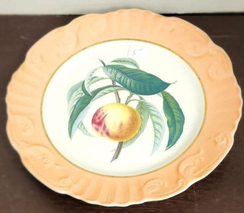 Vintage Mottahedeh Decorative Peach Plate