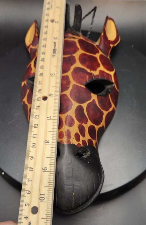 Disney Giraffe Wooden Face Mask Wall Art for Kids Bedroom Decor.