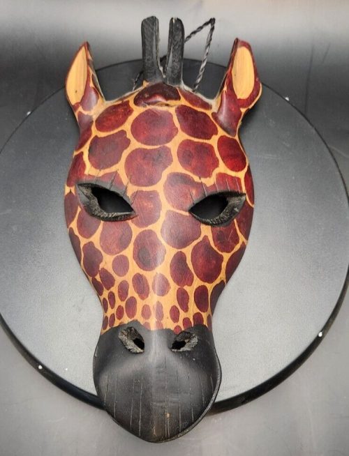 Disney Giraffe Wood Face Mask Wall Art for Kids Room Decor.