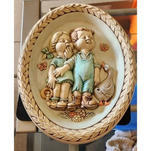 Vintage 1973 signed childrens wall art by Joyce Pimple.