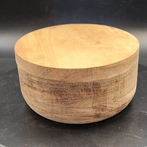 Wood salt and pepper shaker with swivel magnet top, 5-inch size.